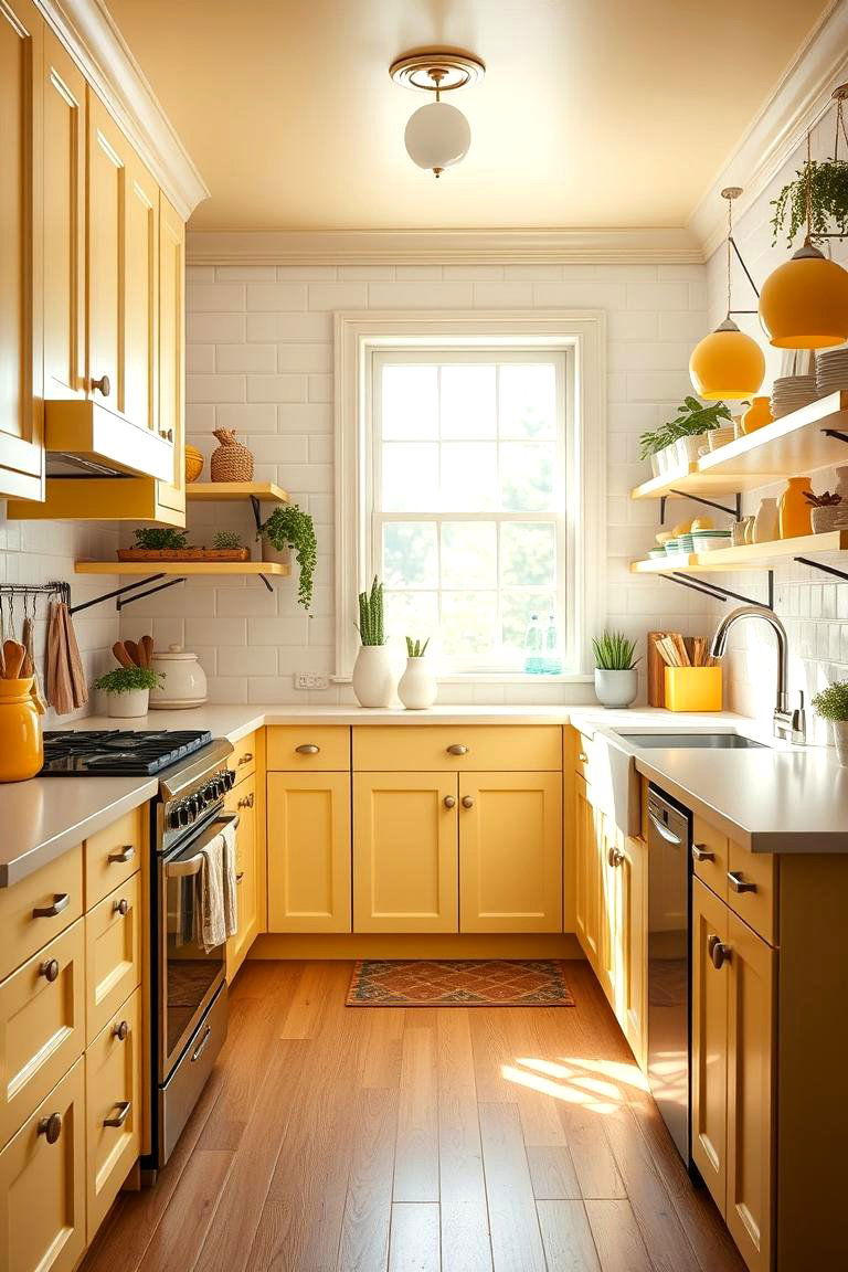 Optimistic Kitchen Oasis - 24 Pale Yellow Kitchen Ideas