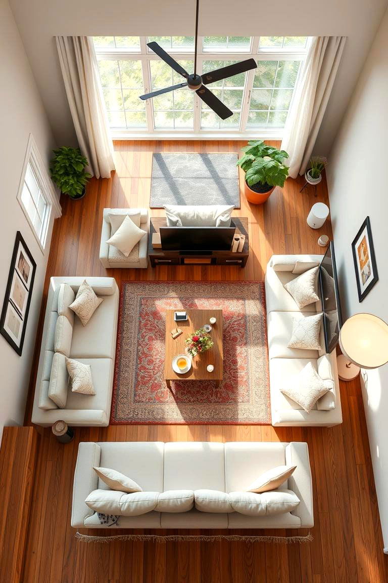 Optimized Layout for Functionality - 24 Budget Apartment Living Room Ideas