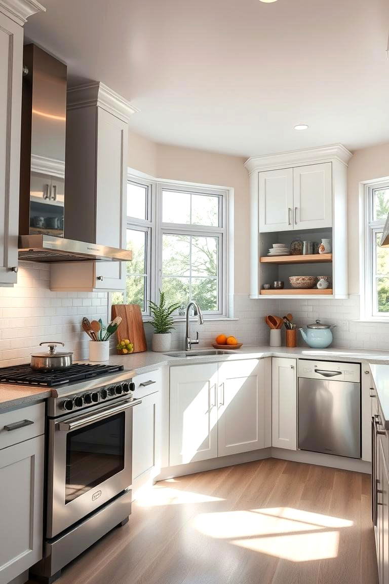 Optimized Lighting and Space in Your Kitchen - 24 Kitchen With Stainless Steel Appliances