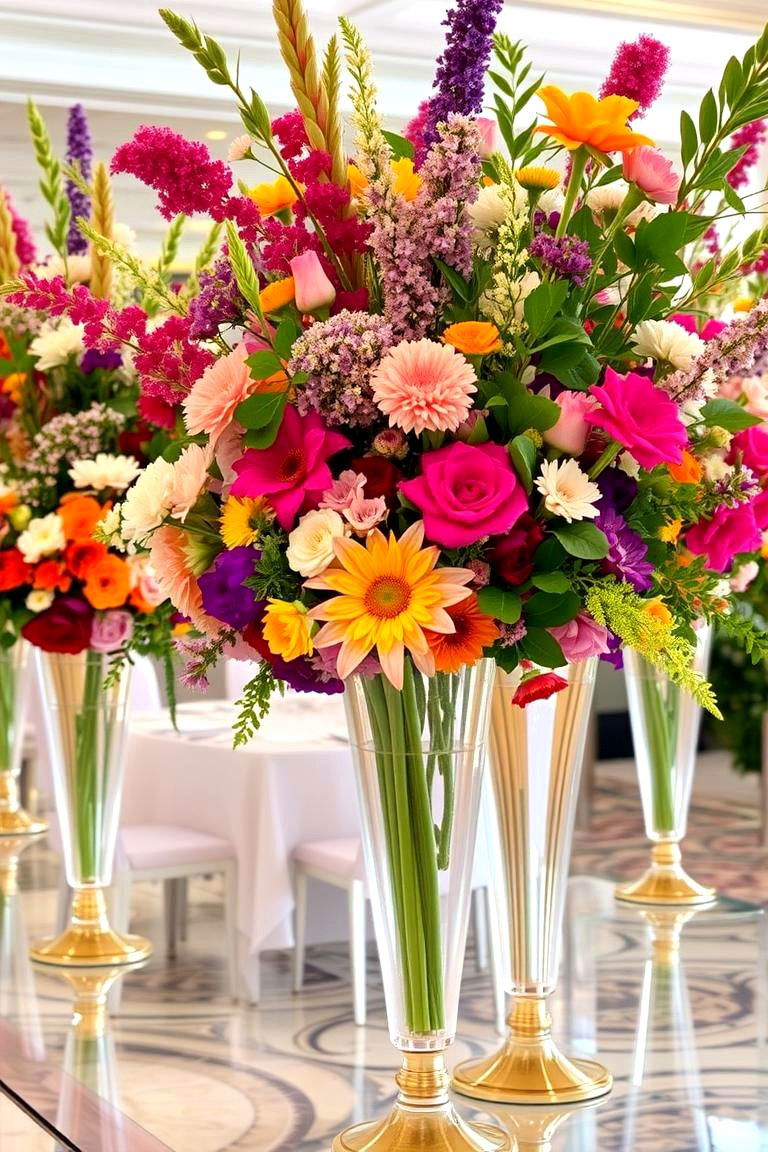 Opulent Floral Arrangements - 24 Royal Living Room Design Ideas