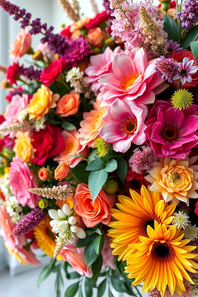Opulent Floral Arrangements - 24 Great Gatsby Wedding Ideas