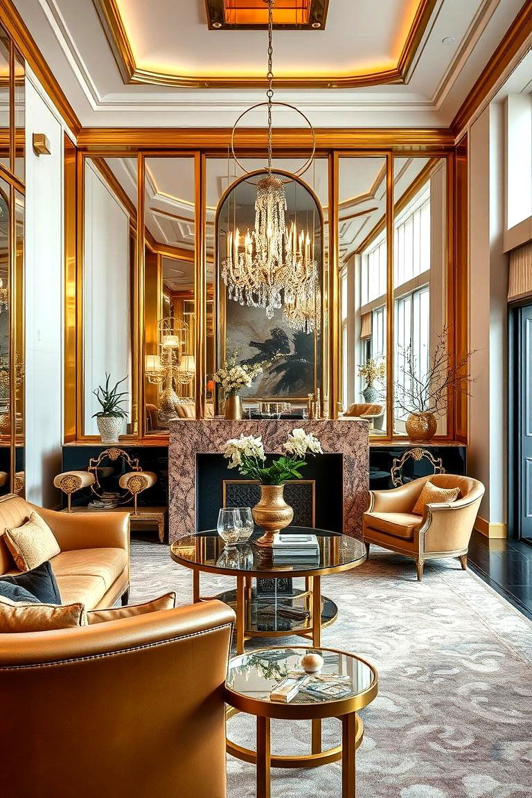 Opulent Metallic Finishes - 24 Bohemian Moroccan Living Room Ideas