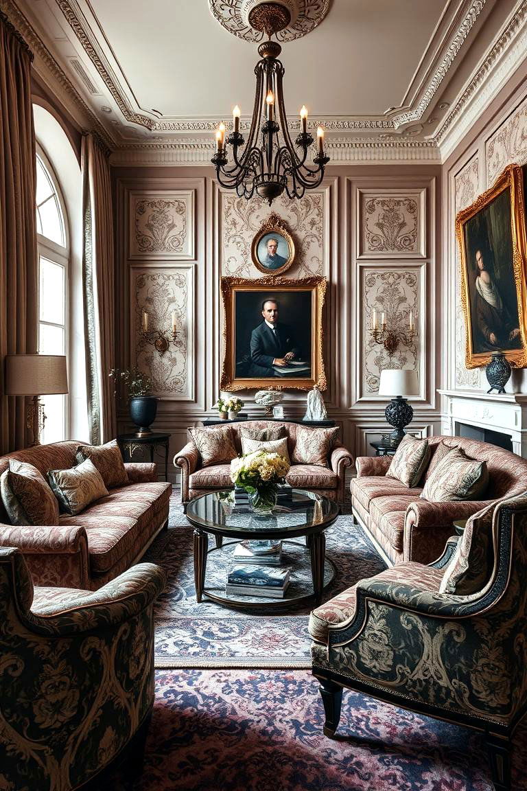 Opulent Upholstery Choices - 24 Parisian-style Living Room Ideas