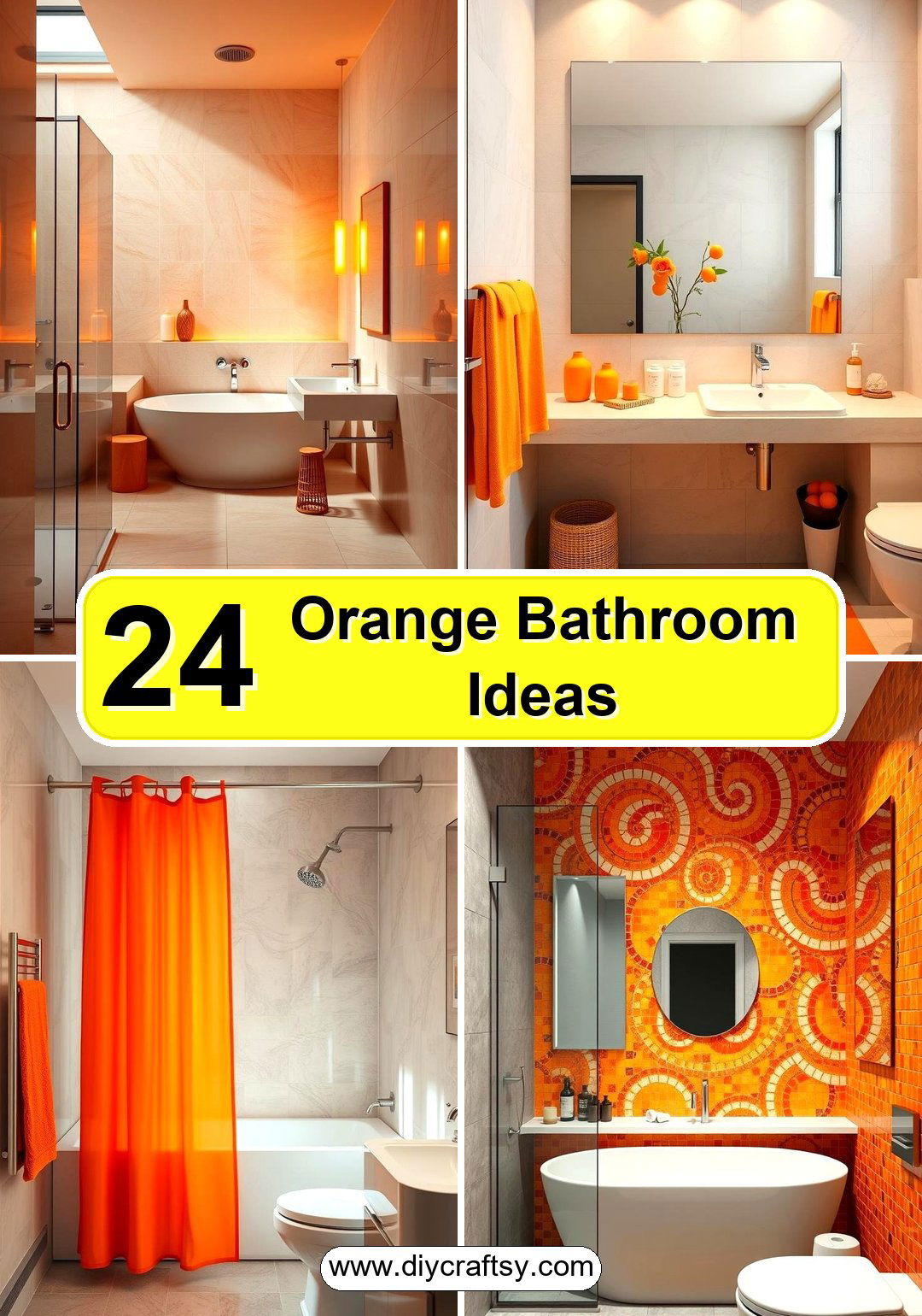 Orange Bathroom Ideas