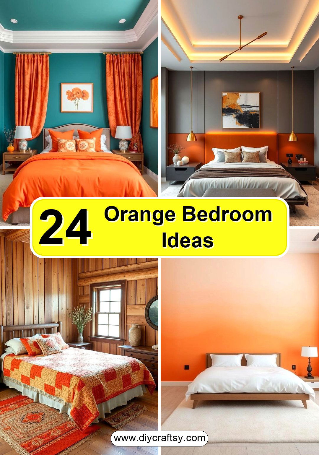 Orange Bedroom Ideas