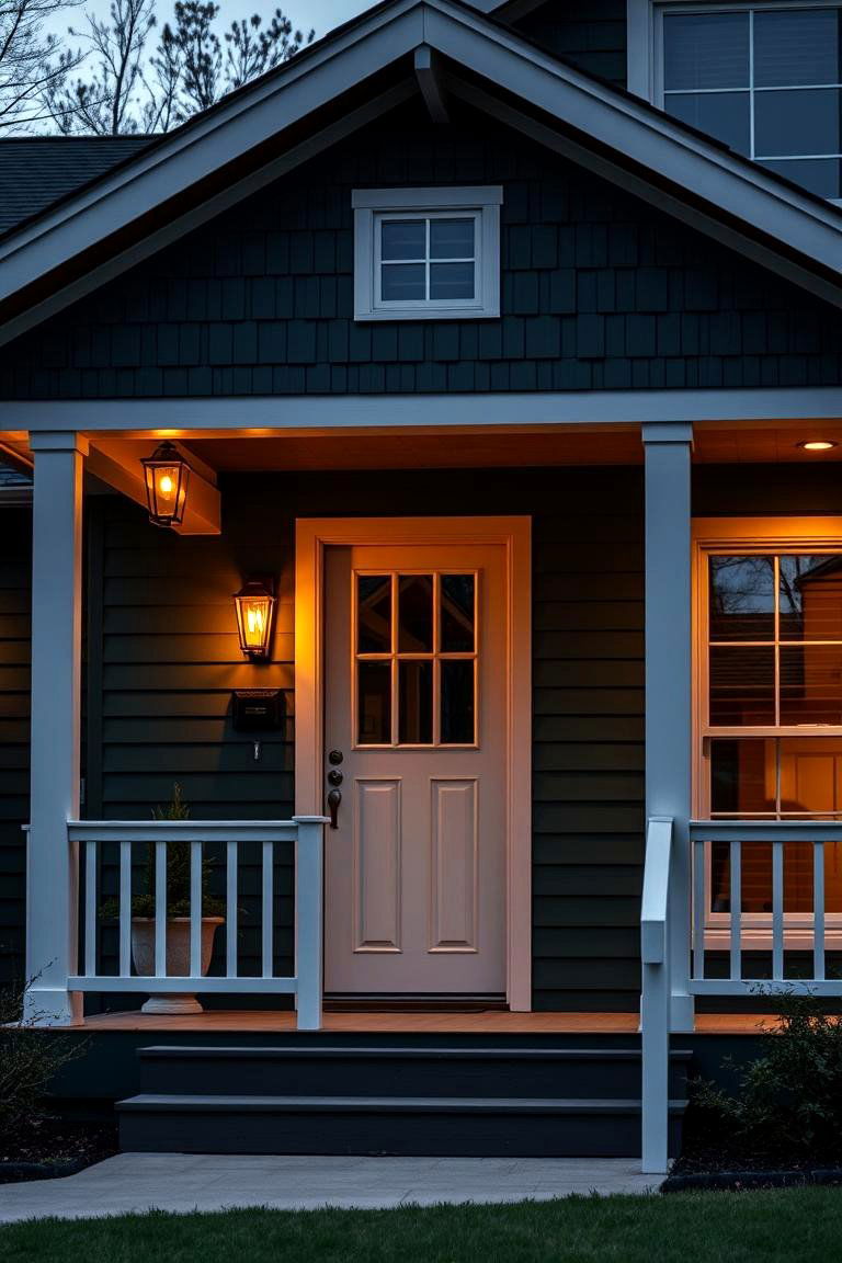 Orange Exterior Lighting Fixtures - 24 Orange House Exterior Ideas