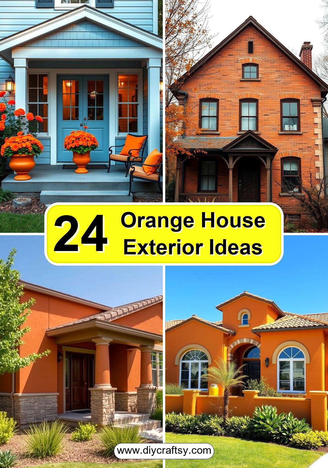 Orange House Exterior Ideas