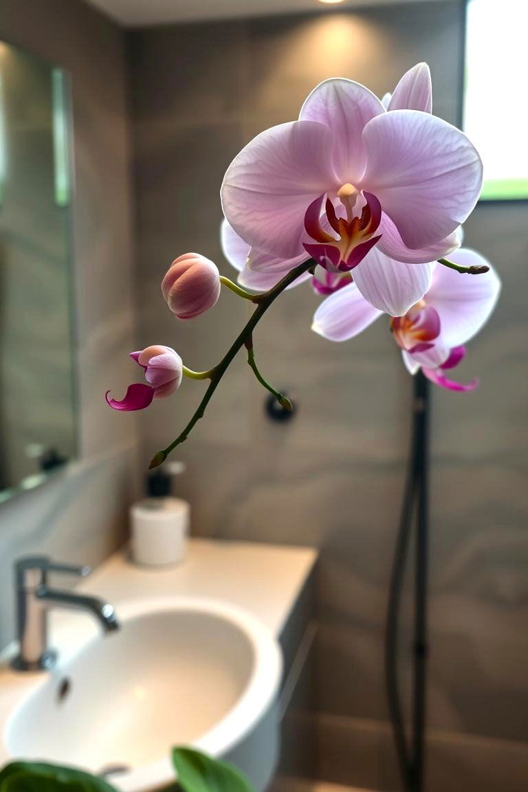 Orchid Grace - 24 Best Plants for Bathroom