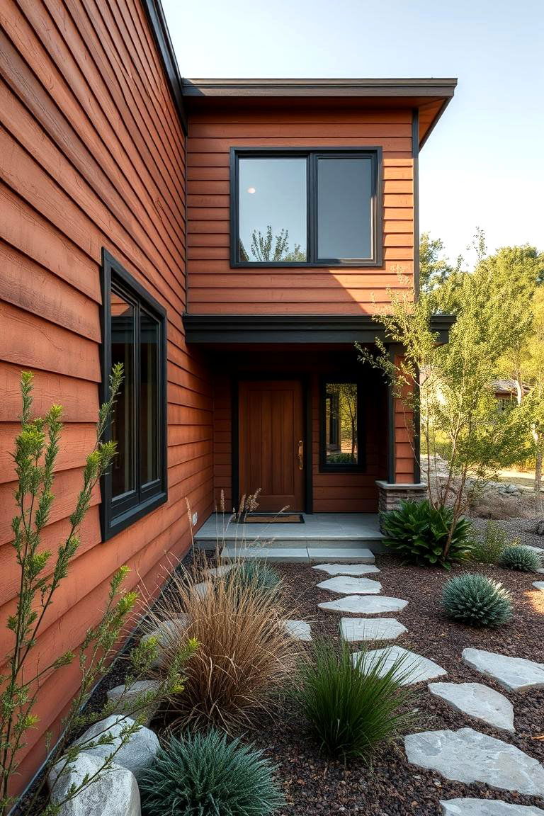 Organic Clay Inspired Aesthetics - 24 Home Designs Using Natural Clay Siding Colors