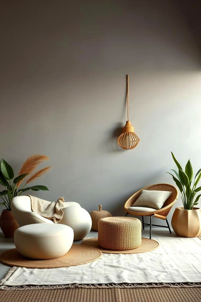Organic Form Inspirations - 24 Grey Boho Bedroom Ideas
