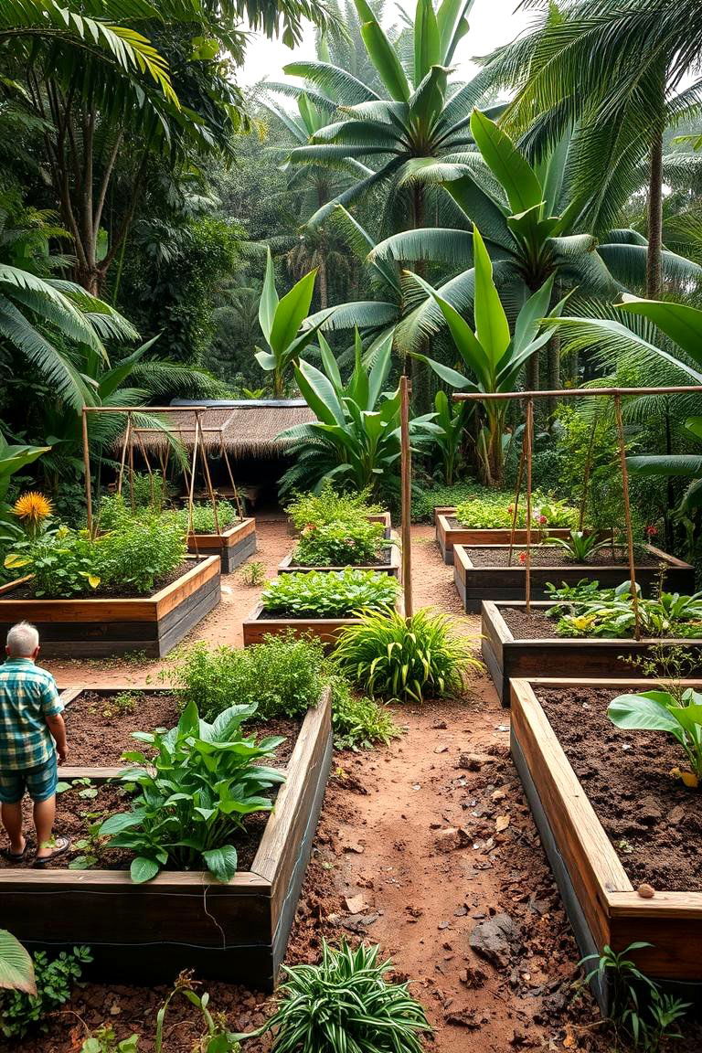 Organic Jungle Farmstead - 24 Tropical Landscape Ideas