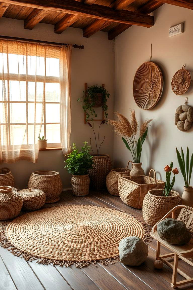 Organic Material Decor - 24 Cottagecore Interior Design Ideas