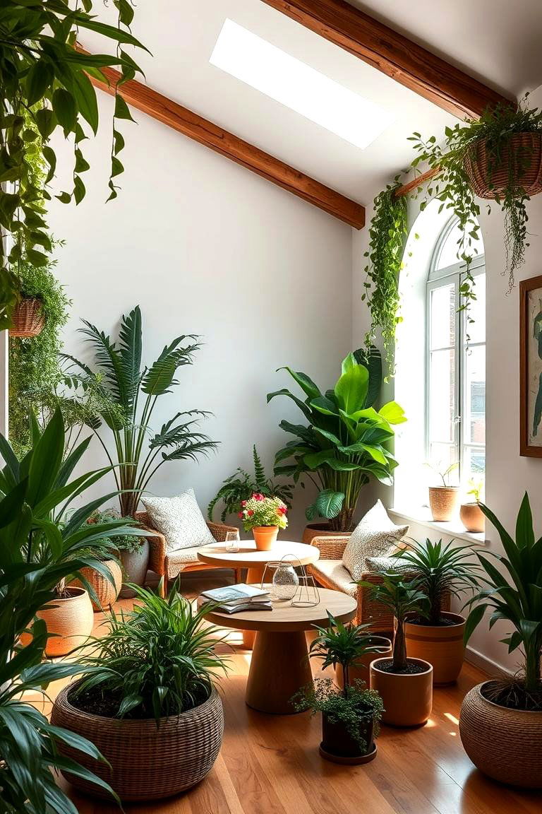 Organic Plant Integration - 24 Tuscan Living Room Ideas
