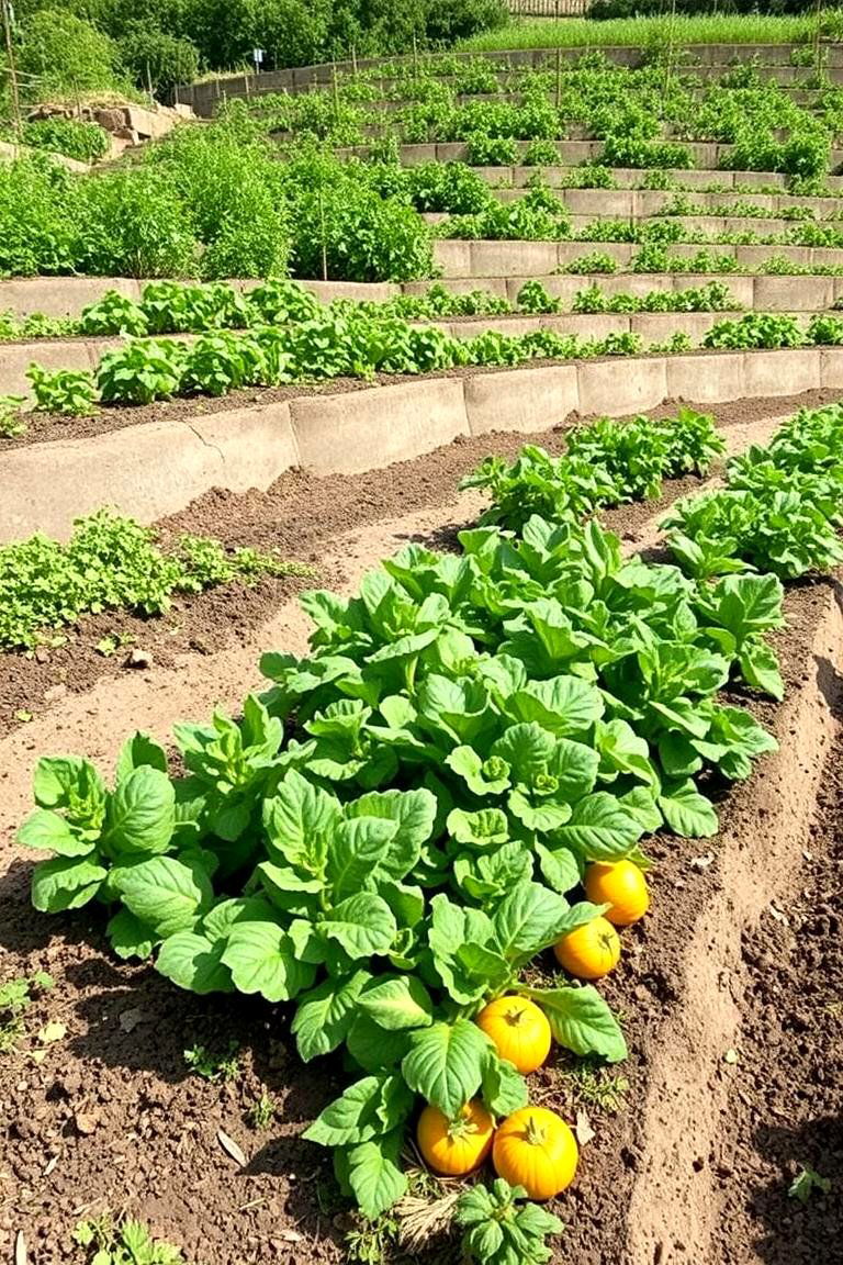 Organic Vegetable Garden Steps - 24 Hillside Terraced Garden Ideas