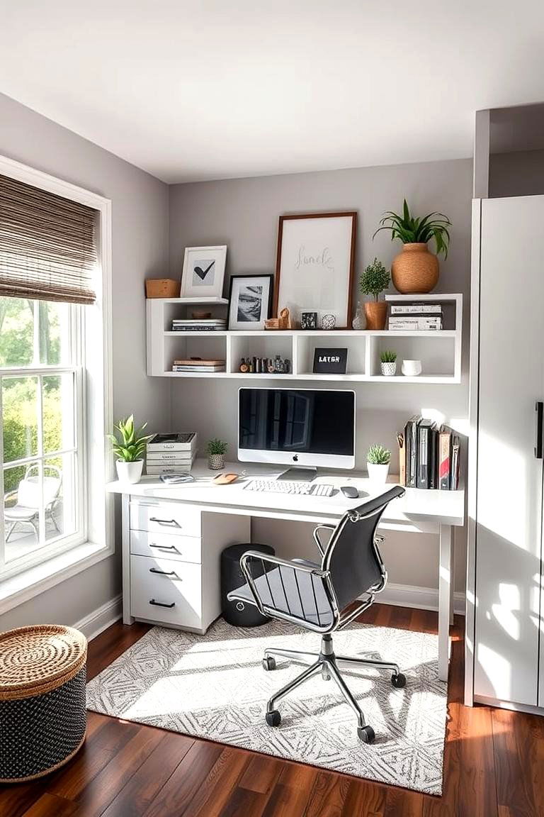 Organized Efficiency Hub - 24 Desk in Front of Window Ideas