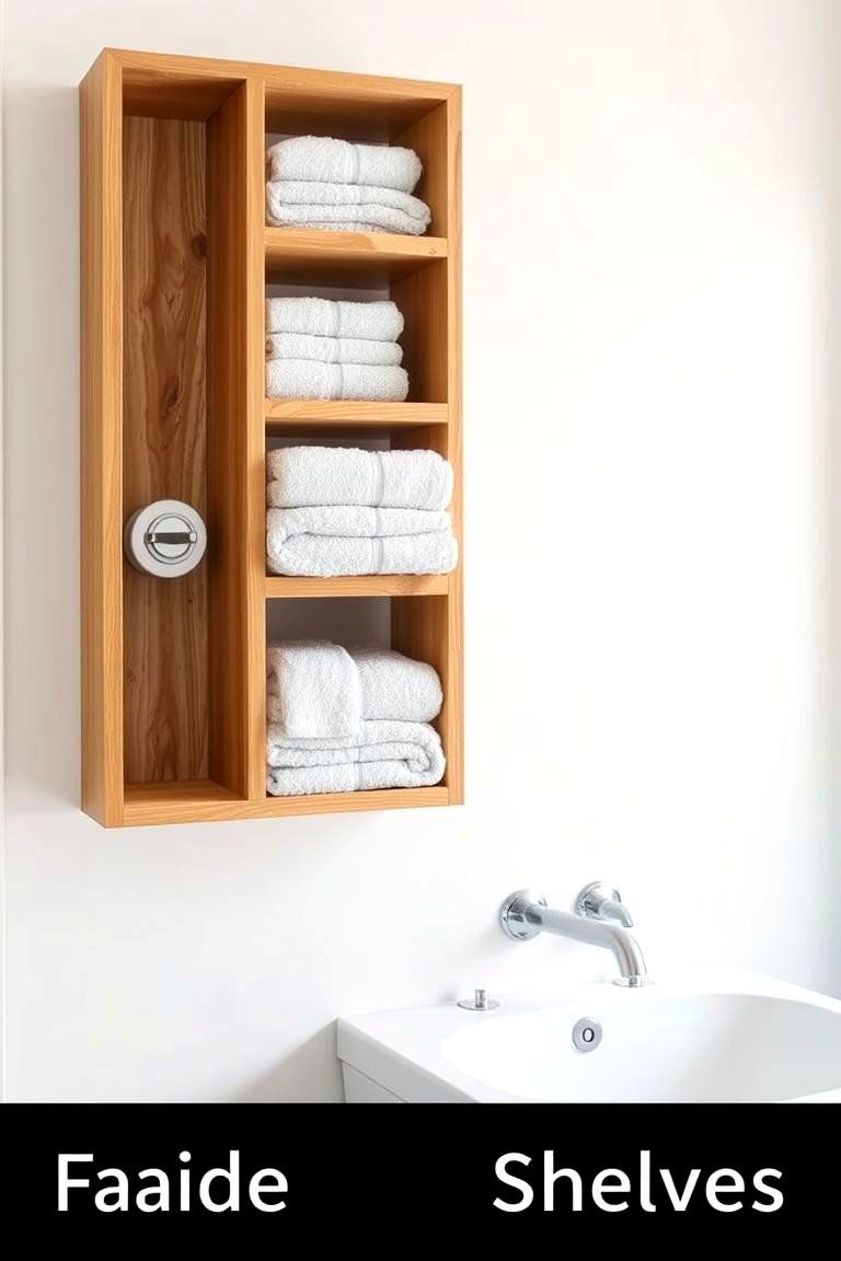 Organized in Cubby Shelves Functional Style - 24 Towel Display Ideas