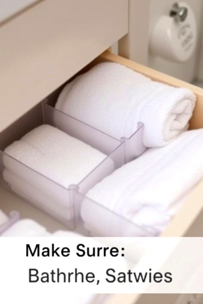 Organizing with Drawer Dividers - 24 Towel Storage Ideas