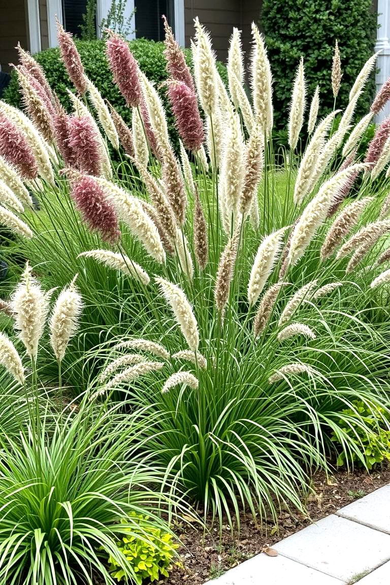 Ornamental Grass Showcase - 24 Small Front Yard Landscaping Ideas