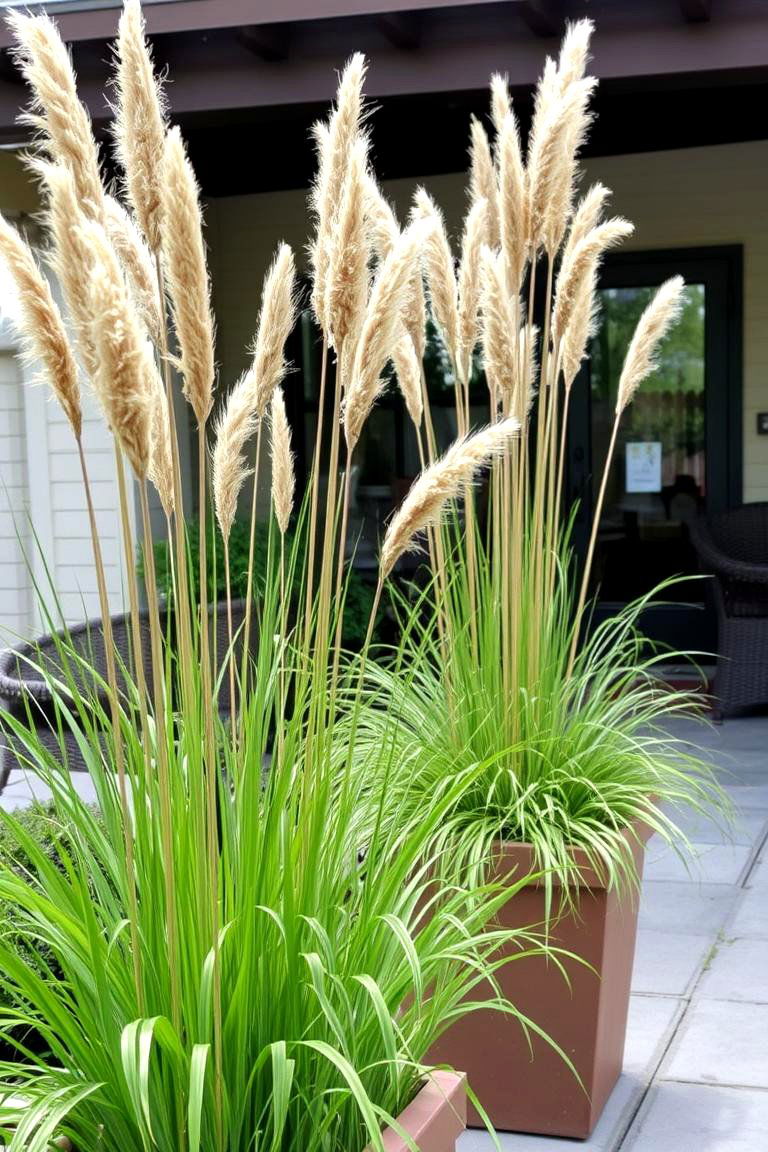 Ornamental Grasses Textural Interest - 24 Patio Plants