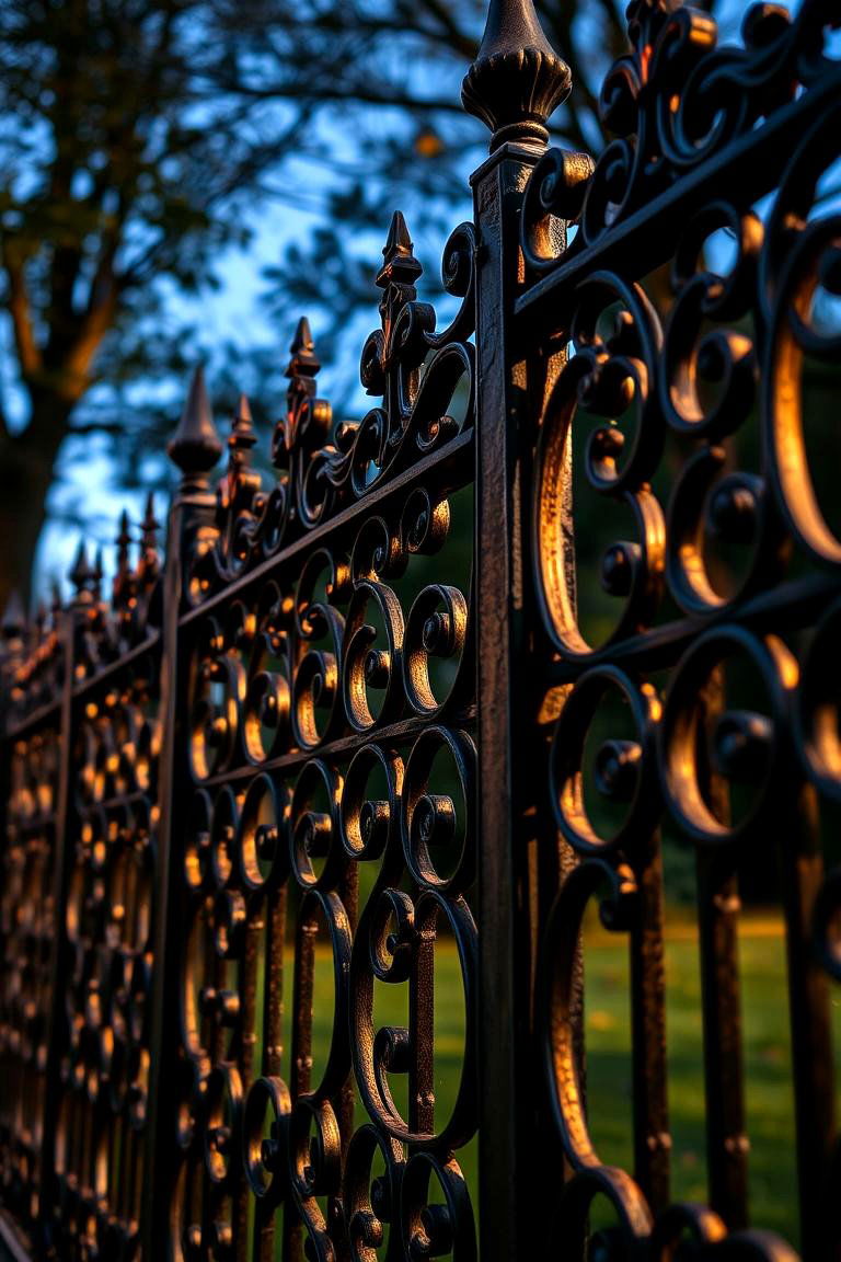 Ornamental Iron Fence - 24 Types of Fences
