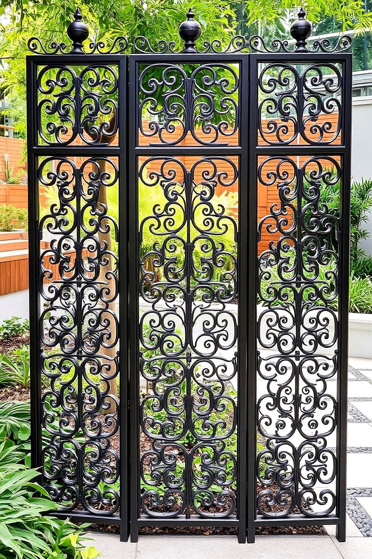 Ornamental Metal Divider - 24 Garden Divider Ideas