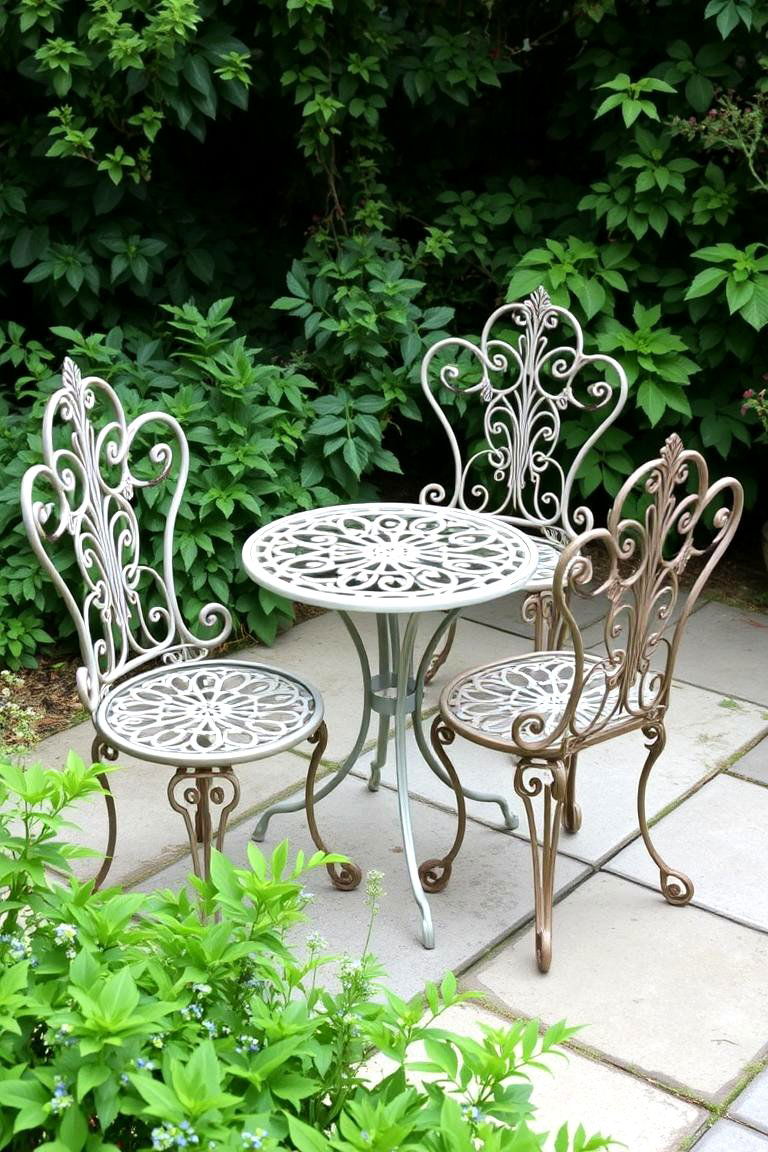 Ornate Cast Iron Furniture - 24 Italian Garden Design Ideas