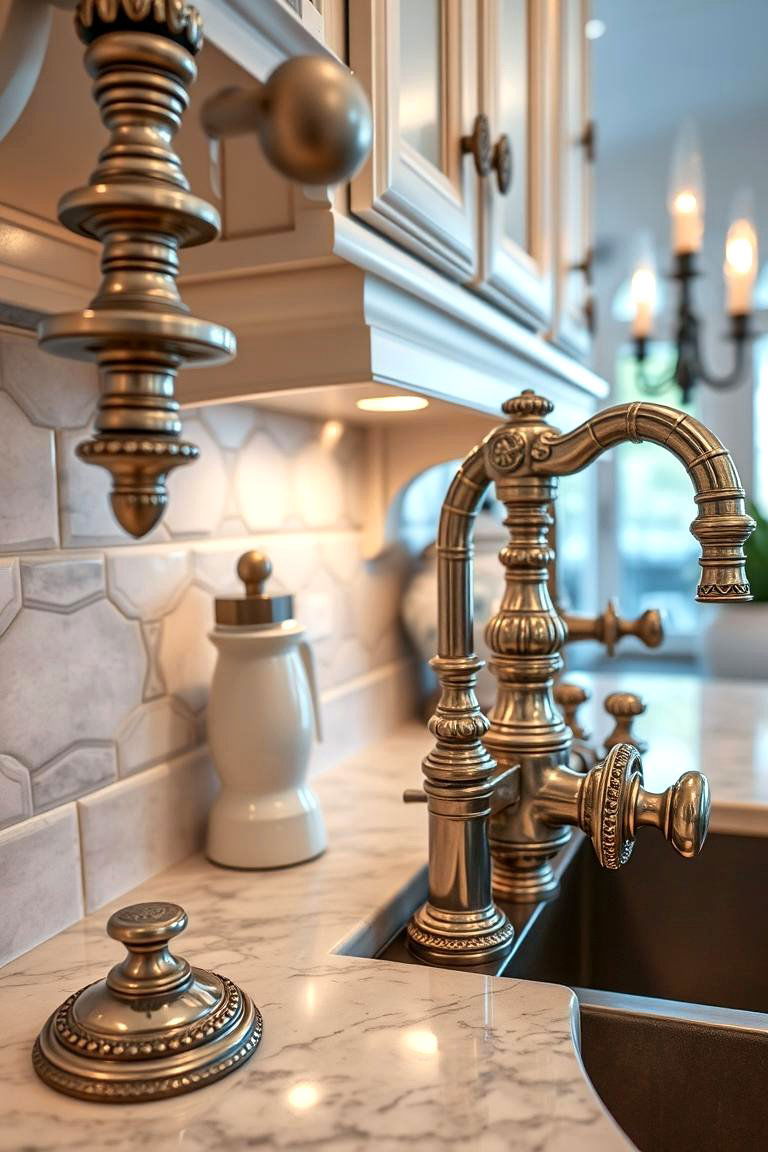 Ornate Fixtures and Hardware - 24 Maximalist Kitchen Decor Ideas