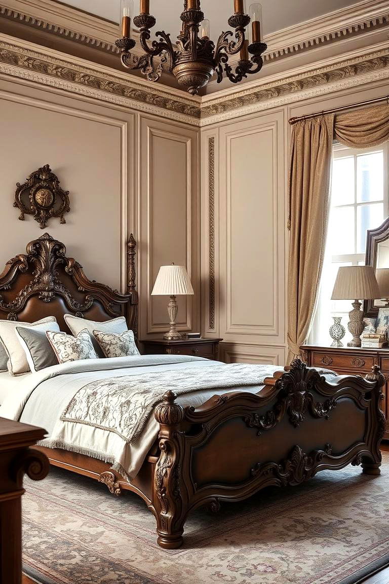Ornate Furniture Pieces - 24 Chinoiserie Bedroom Ideas