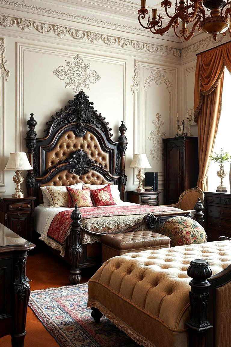 Ornate Furniture Selections and Design Flair - 24 Blair Waldorf Bedroom