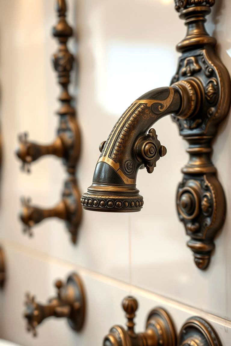 Ornate Metal Fixtures - 24 Dark Academia Interior Design Ideas