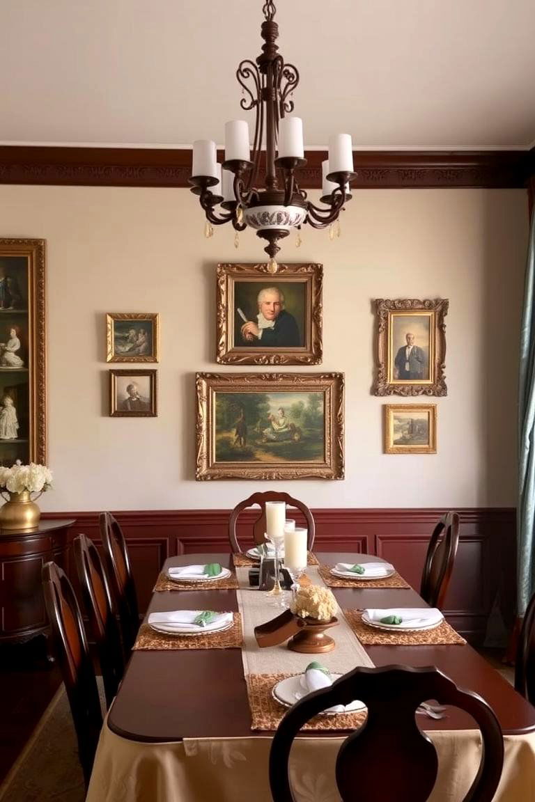 Ornate Picture Frames and Art - 24 Glam Dining Room Ideas