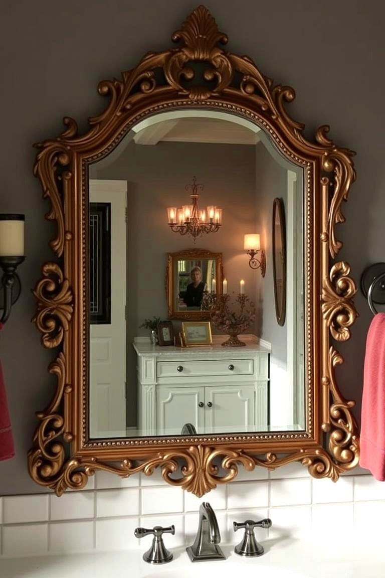 Ornate Vanity Mirrors - 24 Traditional Bathroom Ideas