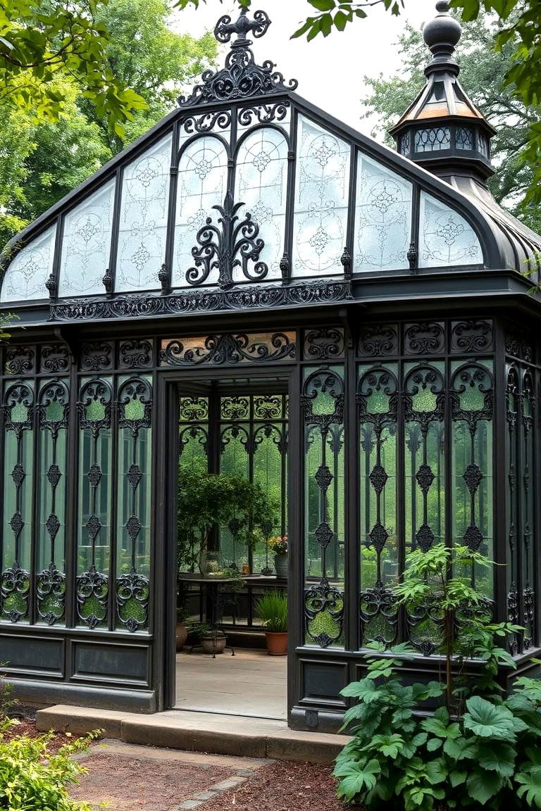 Ornate Victorian Greenhouse - 24 Corner Greenhouse Ideas