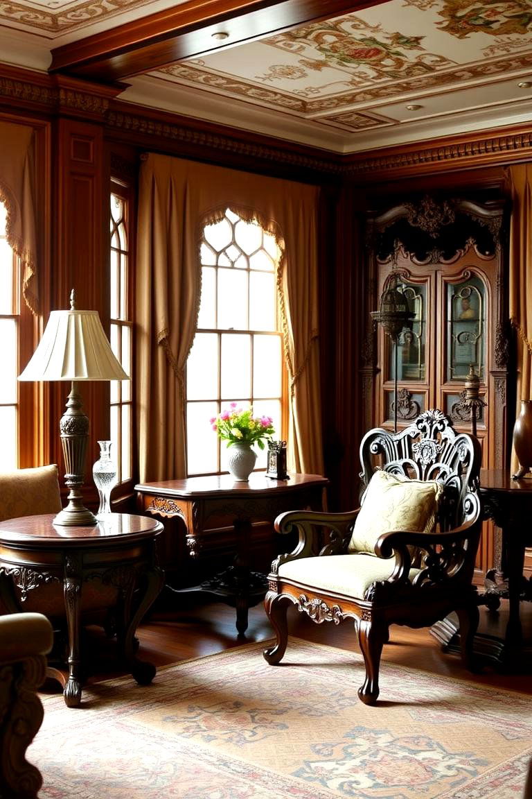 Ornate Wood Furniture - 27 1927s Living Room Design Ideas
