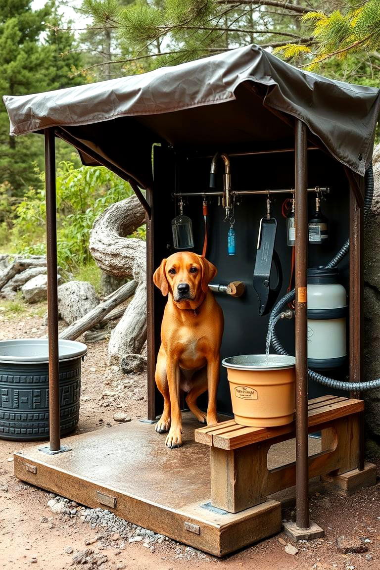 Outdoor Adventure Dog Wash - 24 Dog Wash Station Ideas