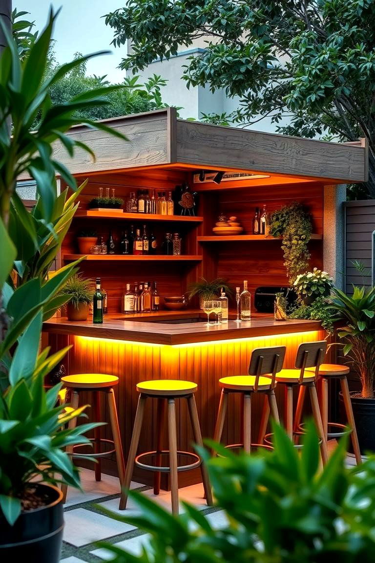 Outdoor Bar - 24 Backyard Patio Ideas