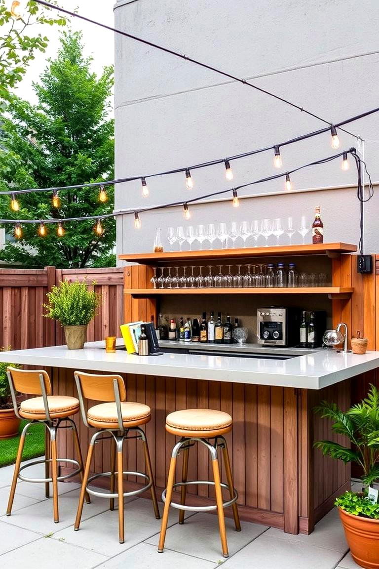 Outdoor Bar - 24 Outdoor Living Space Ideas