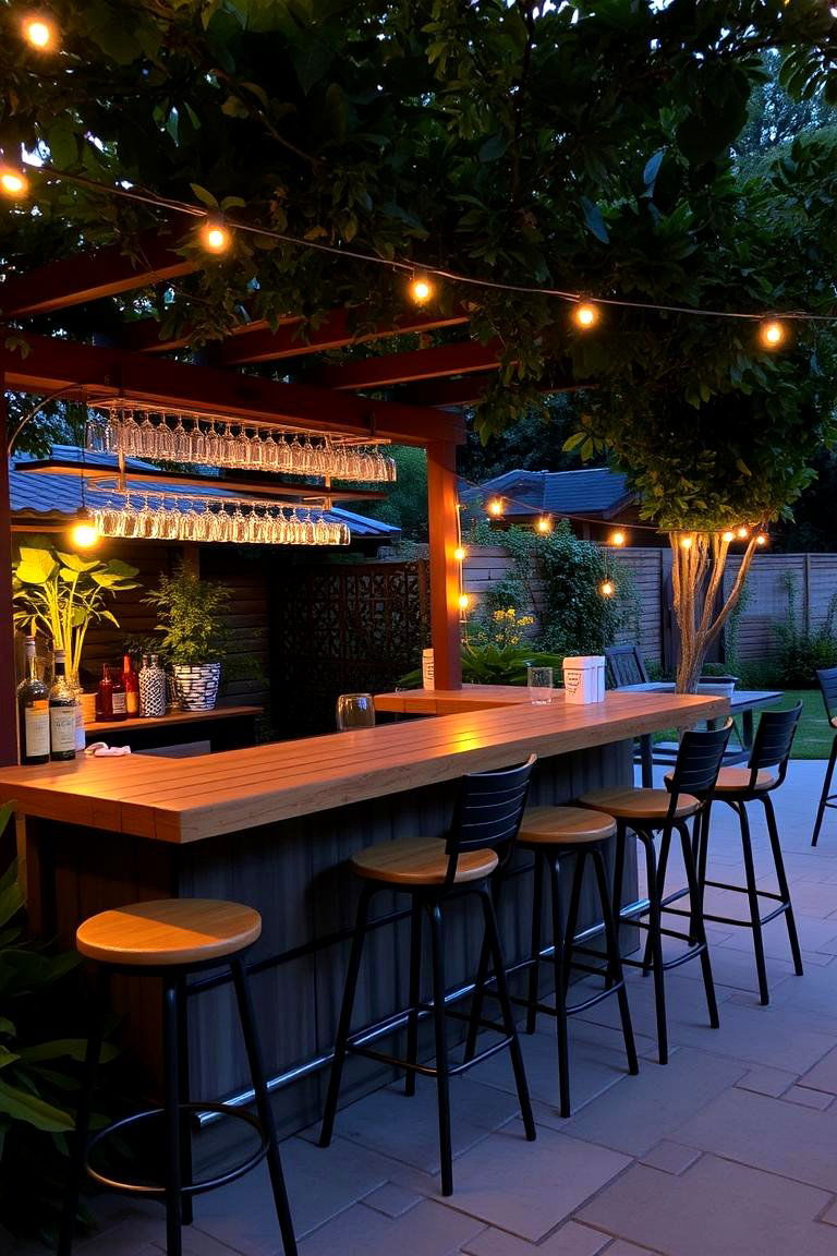 Outdoor Bar - 24 Backyard Oasis Ideas