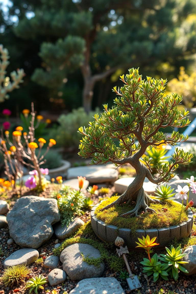 Outdoor Bonsai Landscape - 24 Bonsai Garden Ideas