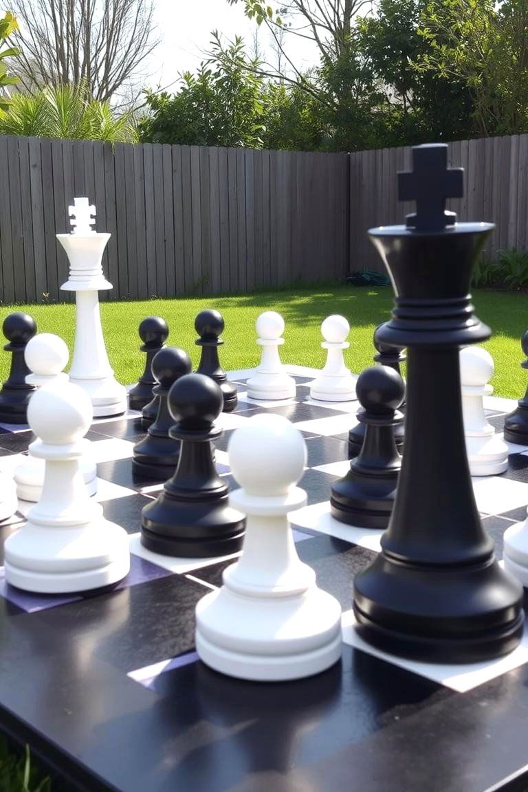 Outdoor Chessboard - 24 Backyard Playground Ideas