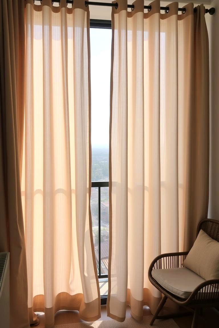 Outdoor Curtains - 24 Balcony Privacy Ideas