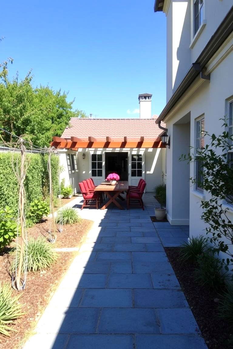 Outdoor Dining Access Pathway - 24 Bluestone Walkway Ideas