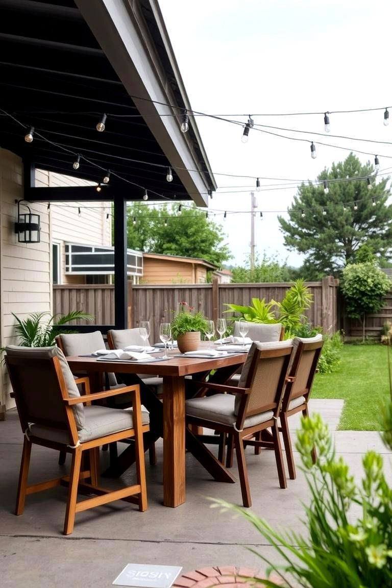 Outdoor Dining Area - 24 Backyard Oasis Ideas