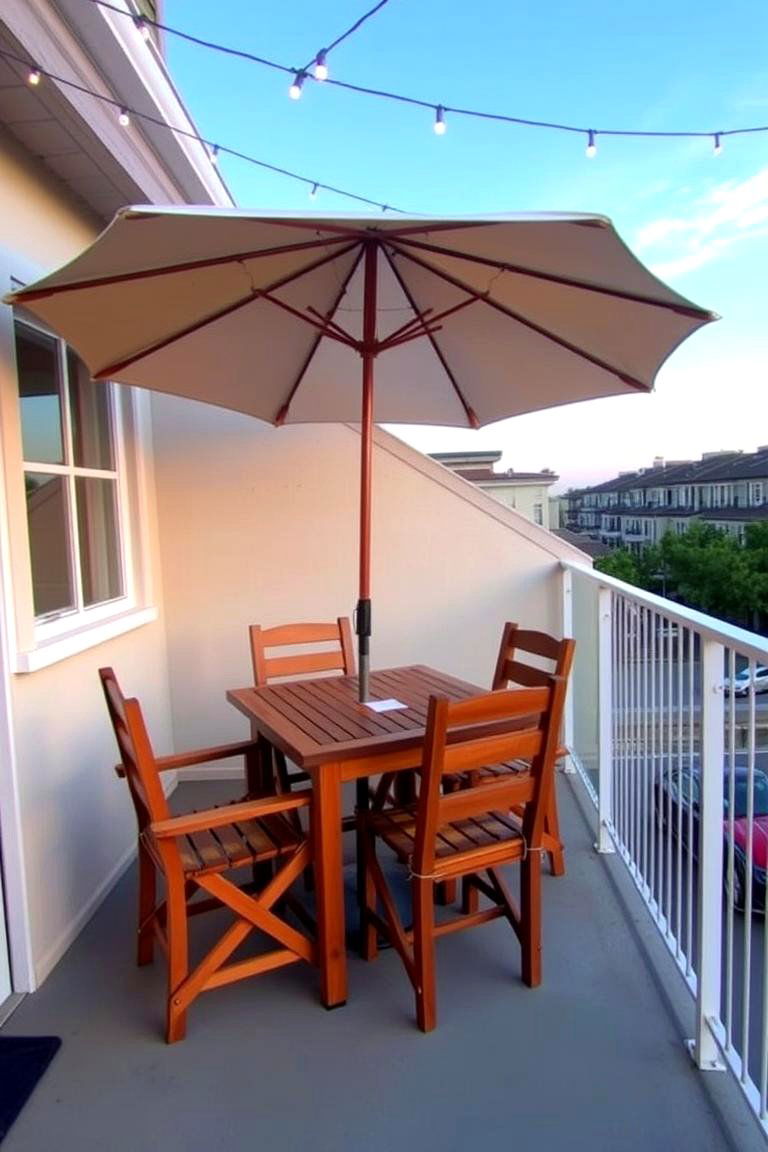 Outdoor Dining Area - 24 Balcony Ideas