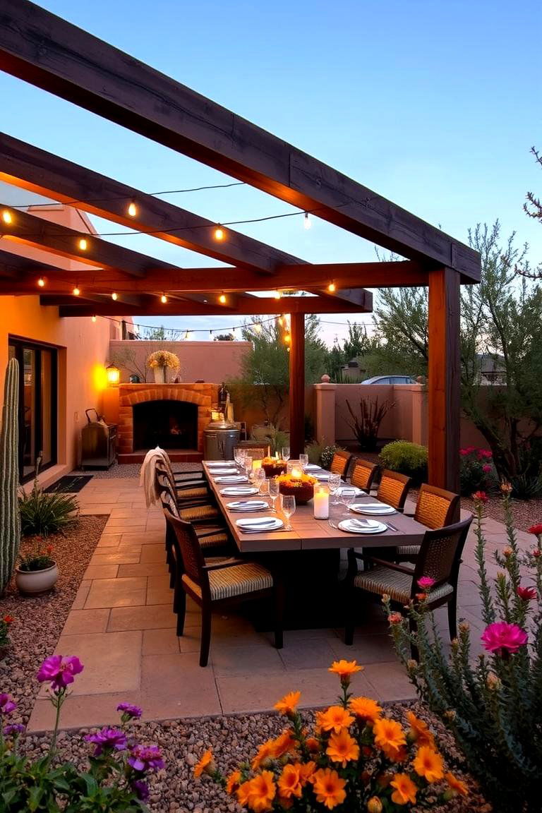 Outdoor Dining Area - 24 Arizona Backyard Ideas