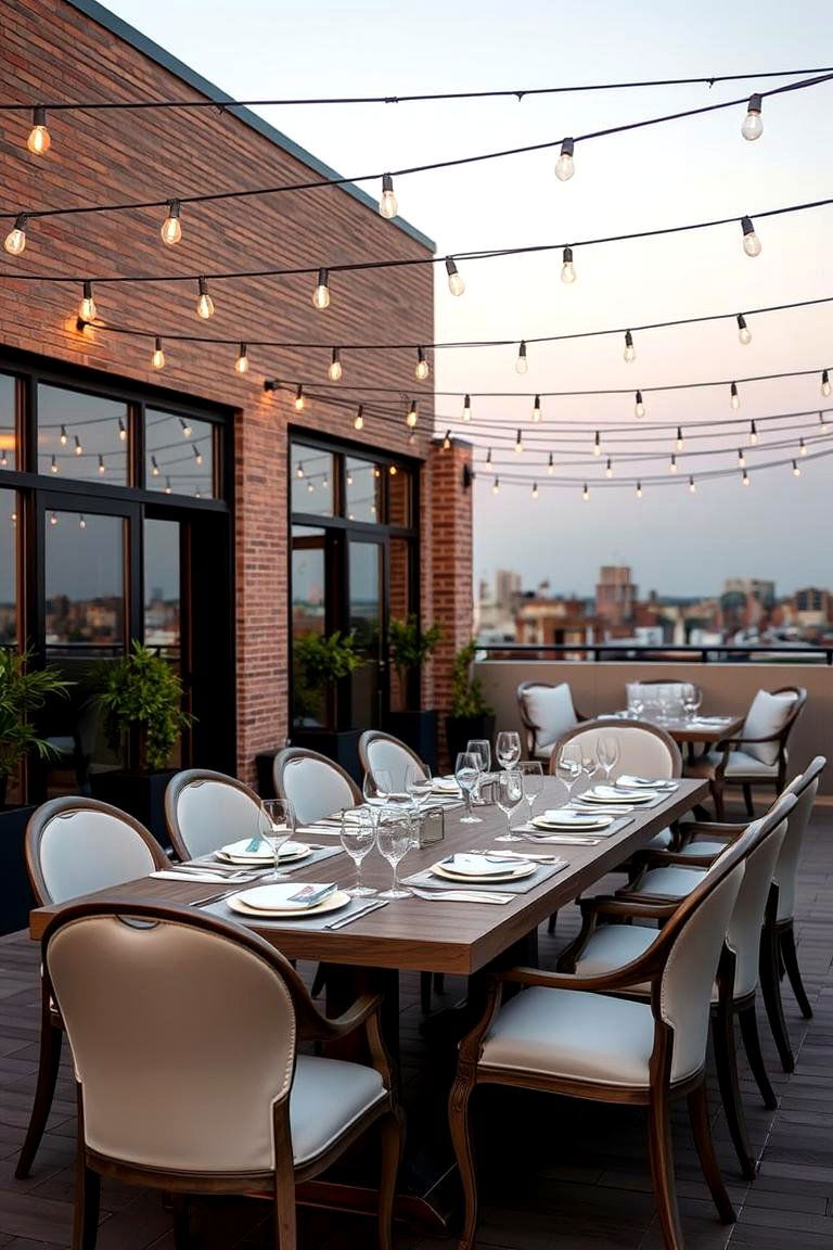 Outdoor Dining Experience - 24 Rooftop Deck Ideas