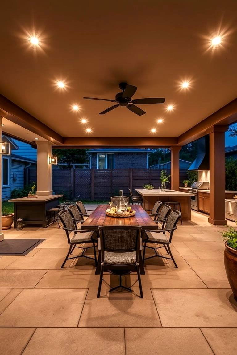 Outdoor Dining Extension - 24 Summer Kitchen Ideas