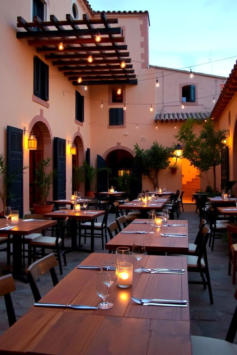 Outdoor Dining Spaces - 24 Spanish Courtyard Ideas