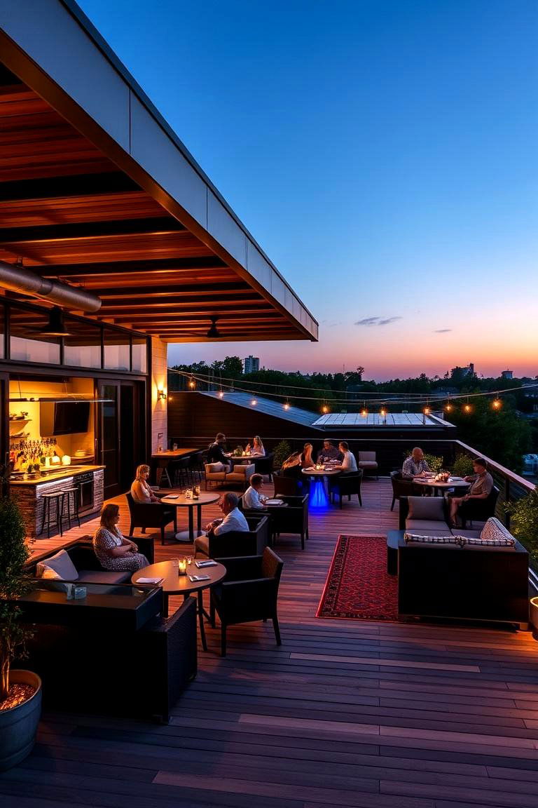 Outdoor Entertainment Deck - 24 Floating Deck Ideas