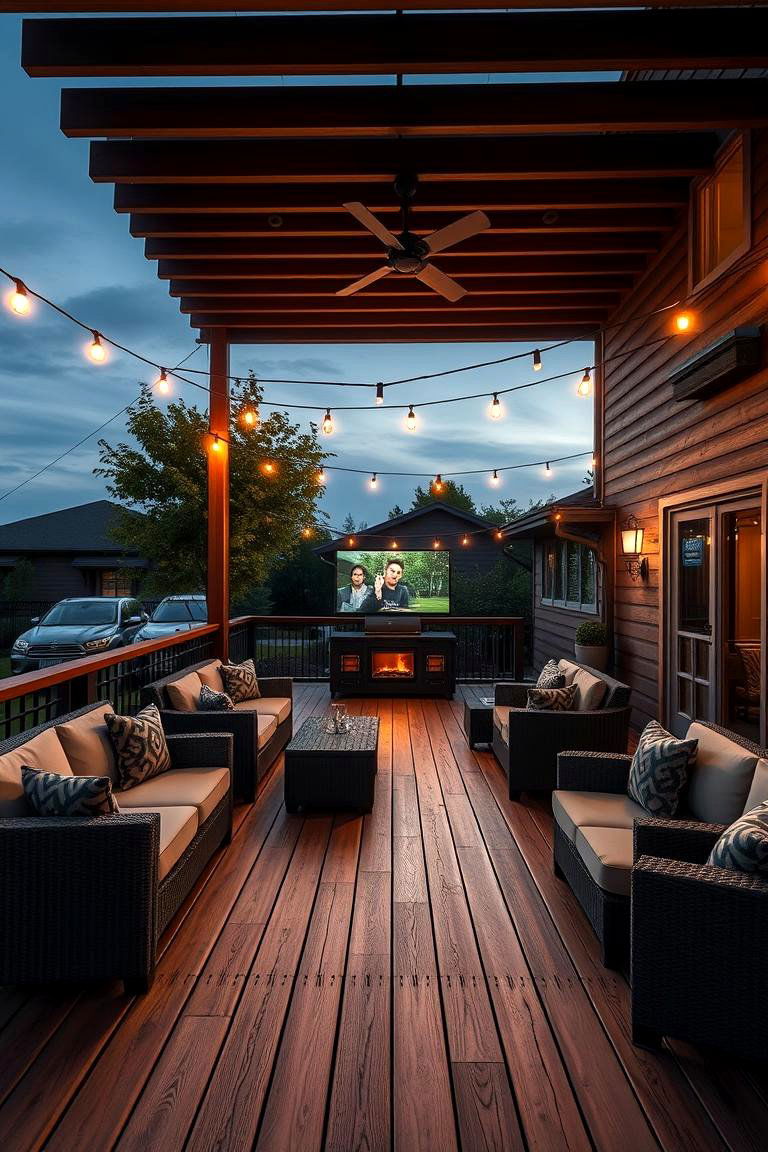 Outdoor Entertainment Haven - 24 Ground Level Deck Ideas